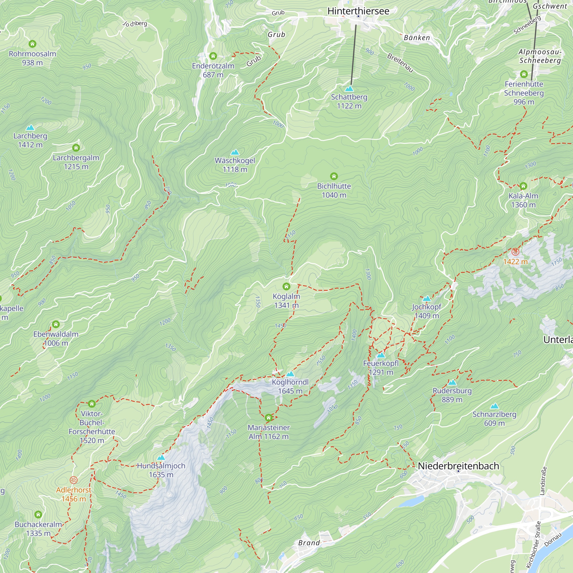 Köglalm map