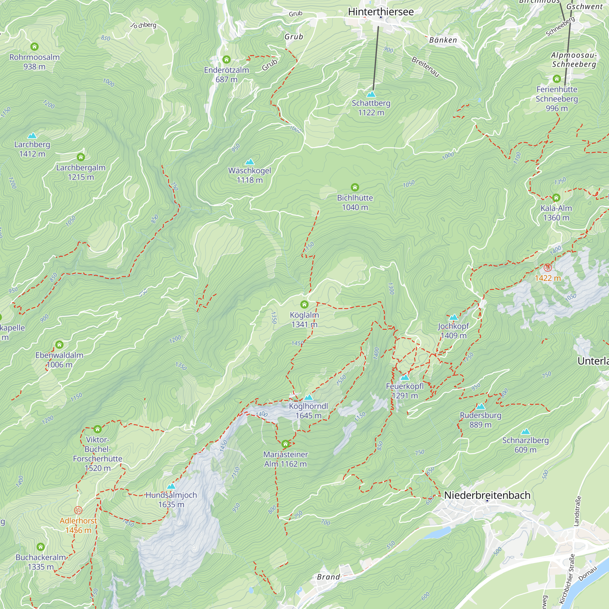 Köglalm map