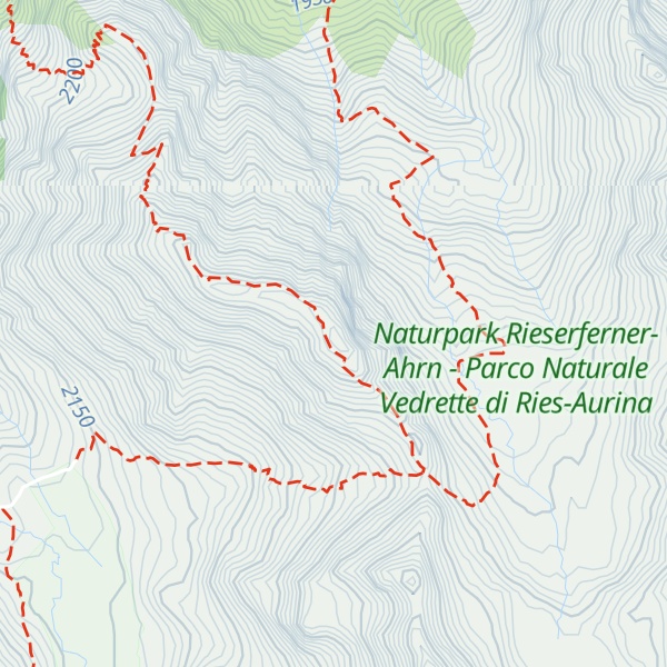 Map of Blauspitz - Cima Pila