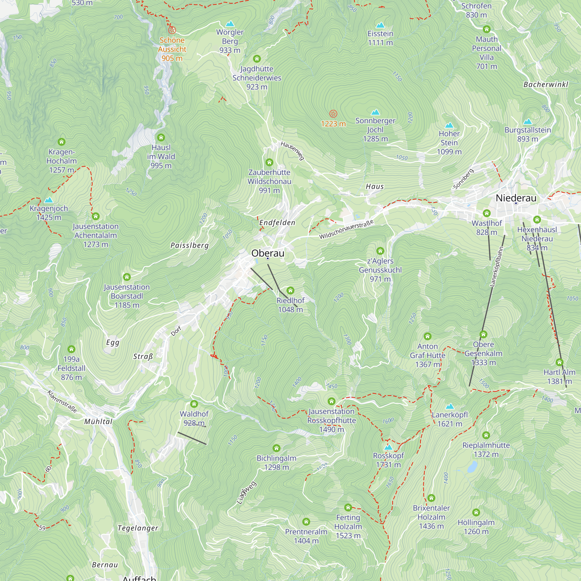 Riedlhof map