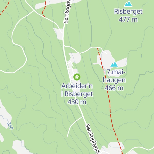 Map of Arbeider'n i Risberget