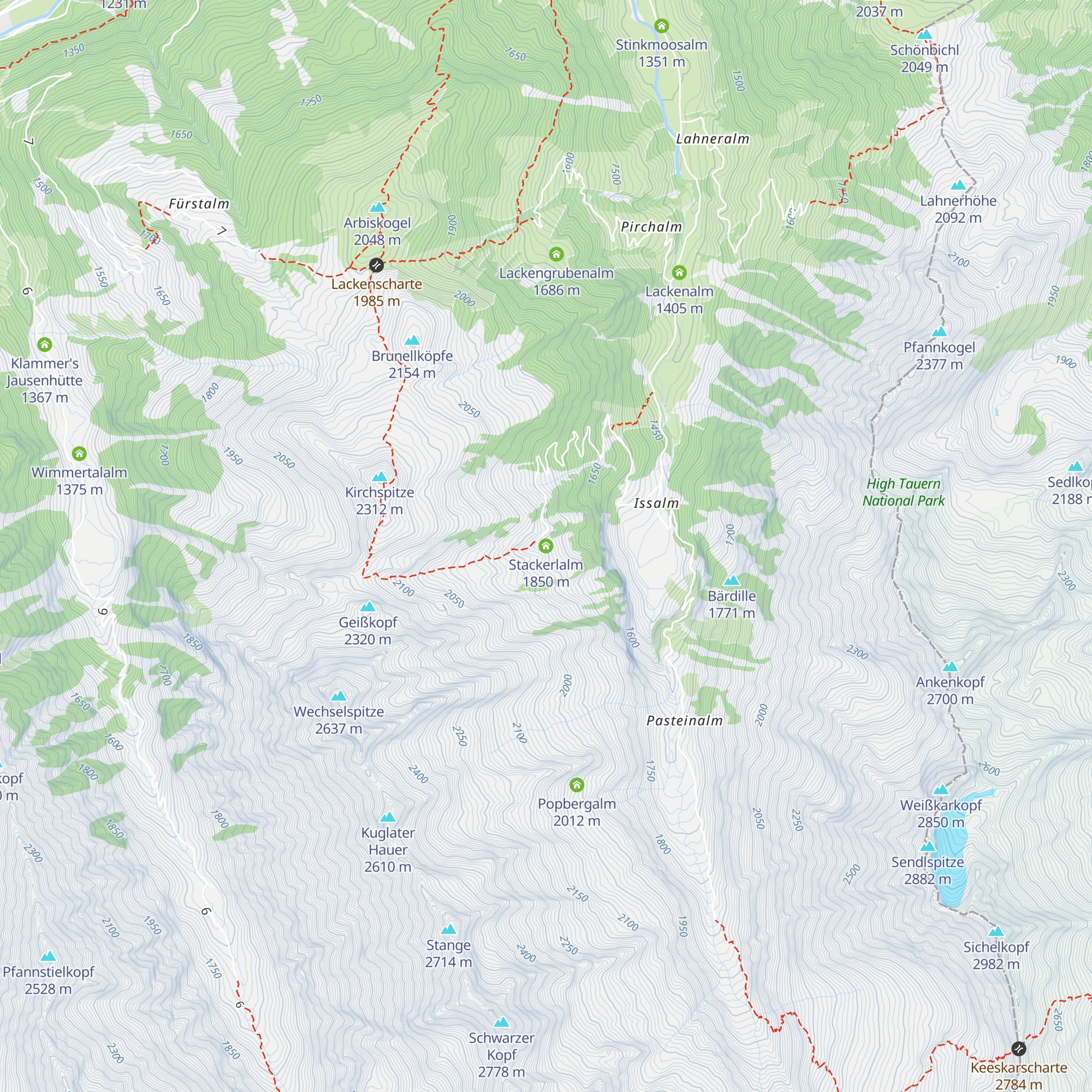 Stackerlalm map