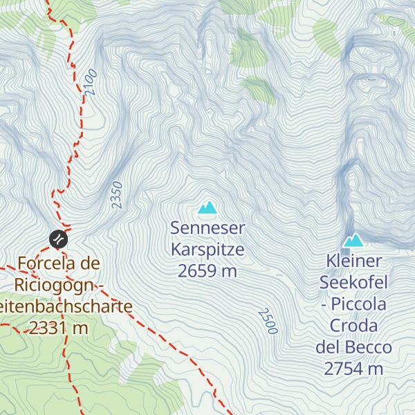 Map of Senneser Karspitze