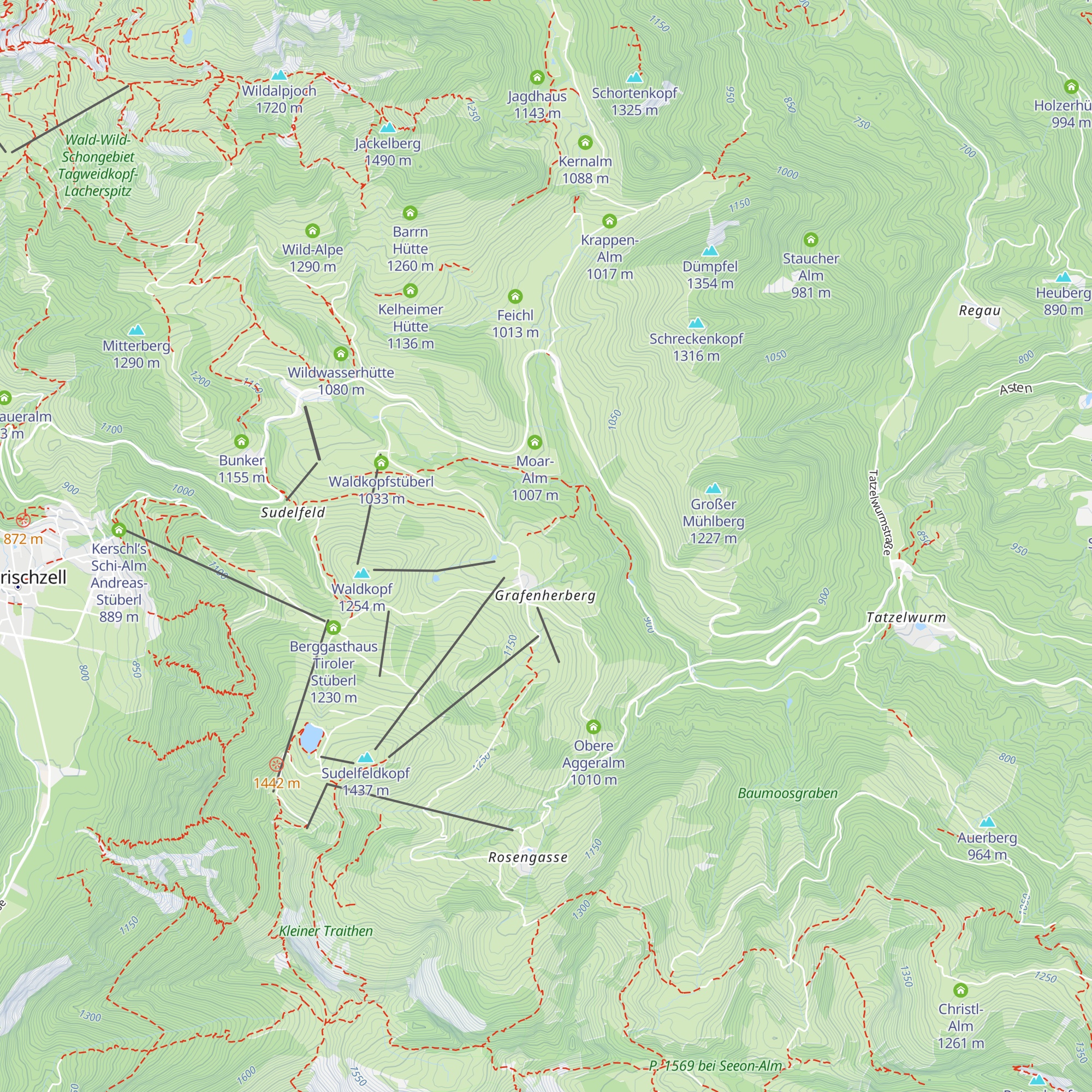 Bergunterkunft Bayerische Bereitschaftspolizei map