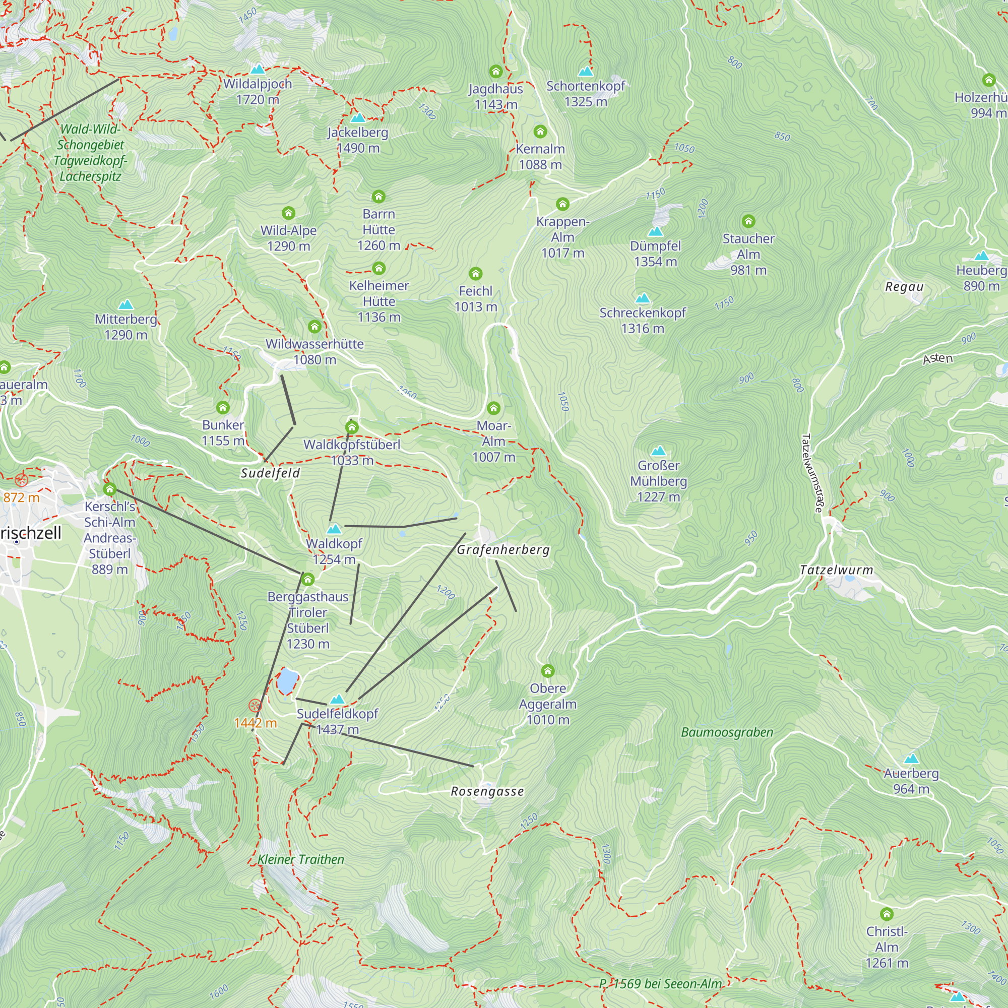 Bergunterkunft Bayerische Bereitschaftspolizei map