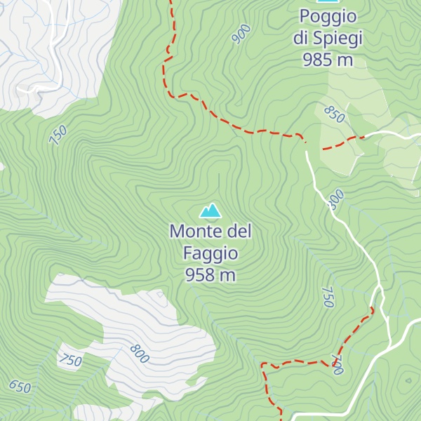Map of Monte del Faggio