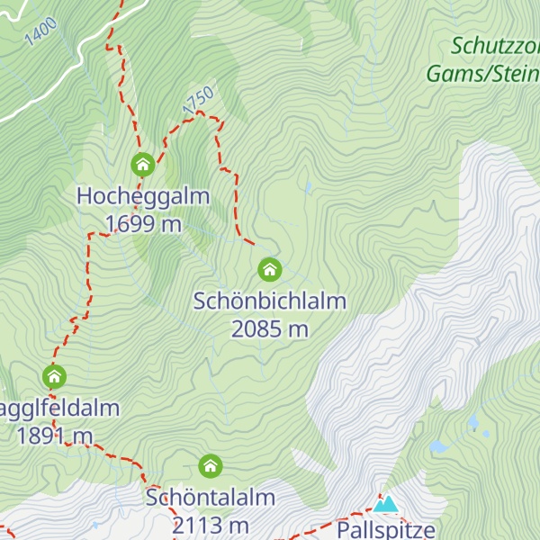 Map of Schönbichlalm
