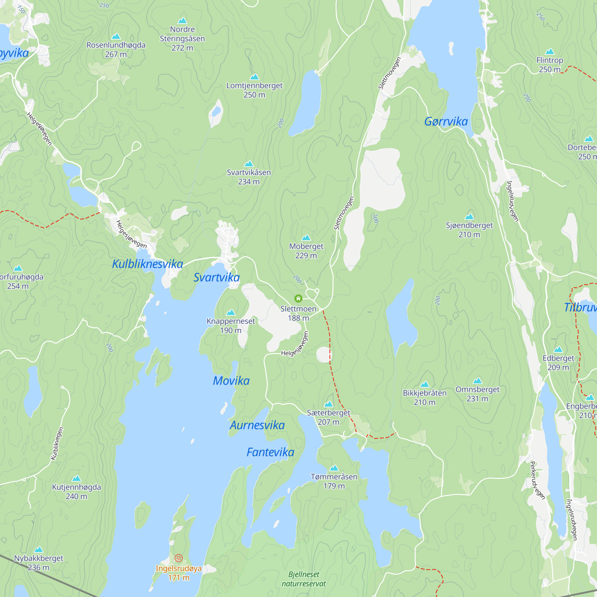 Slettmoen map