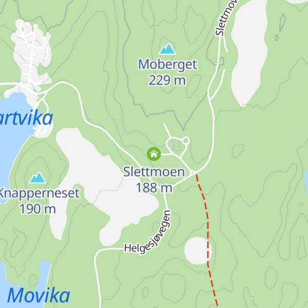 Map of Slettmoen