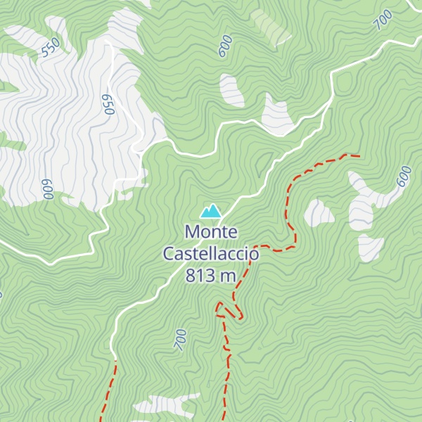 Map of Monte Castellaccio