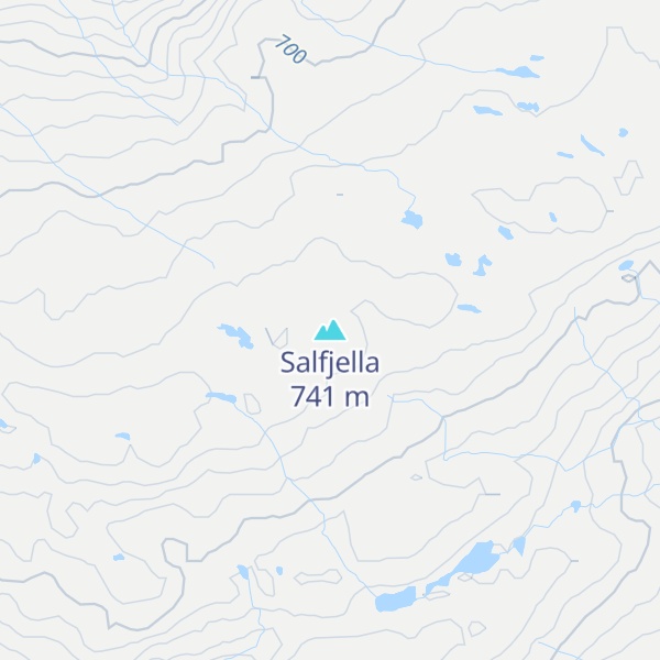 Map of Salfjella
