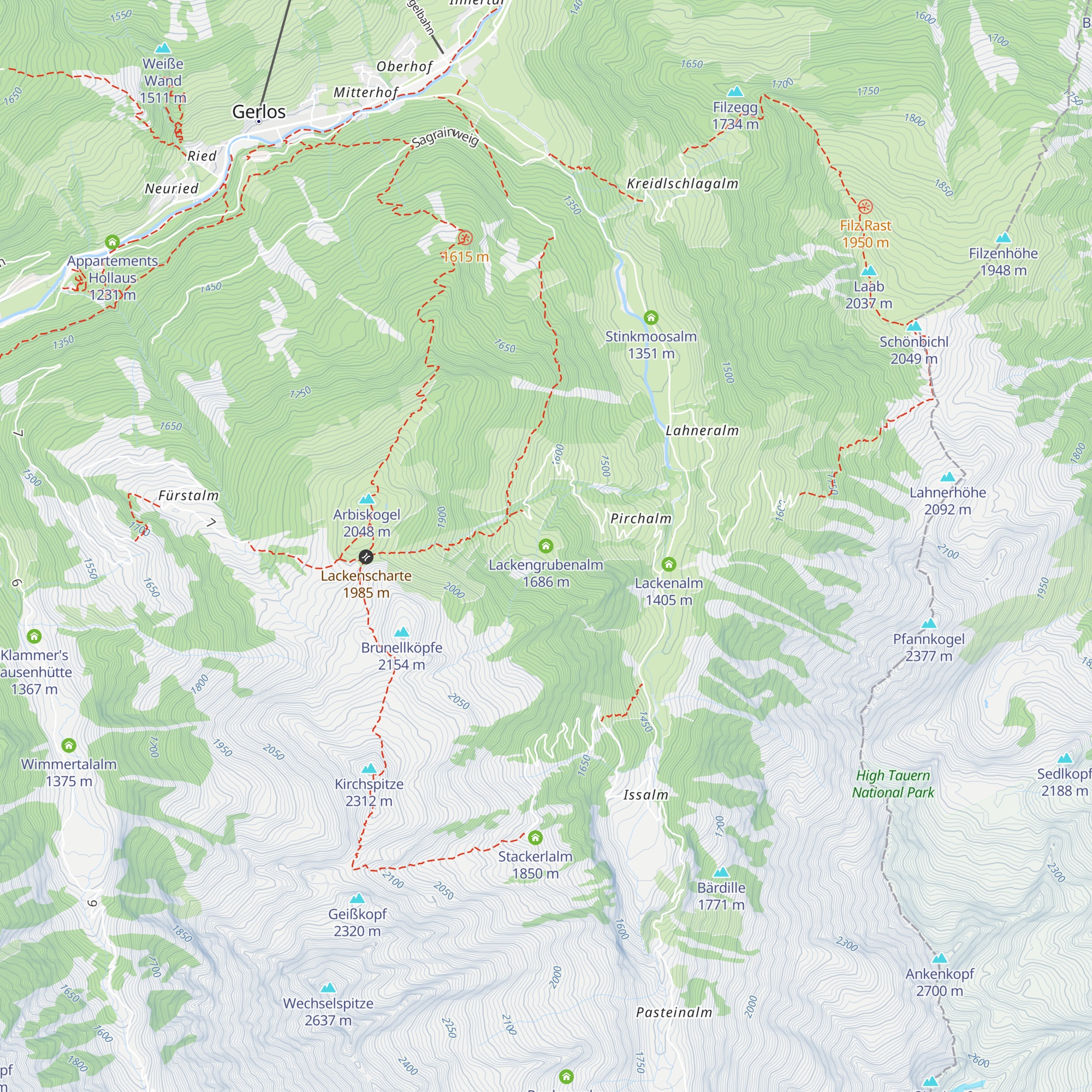 Lackengrubenalm map