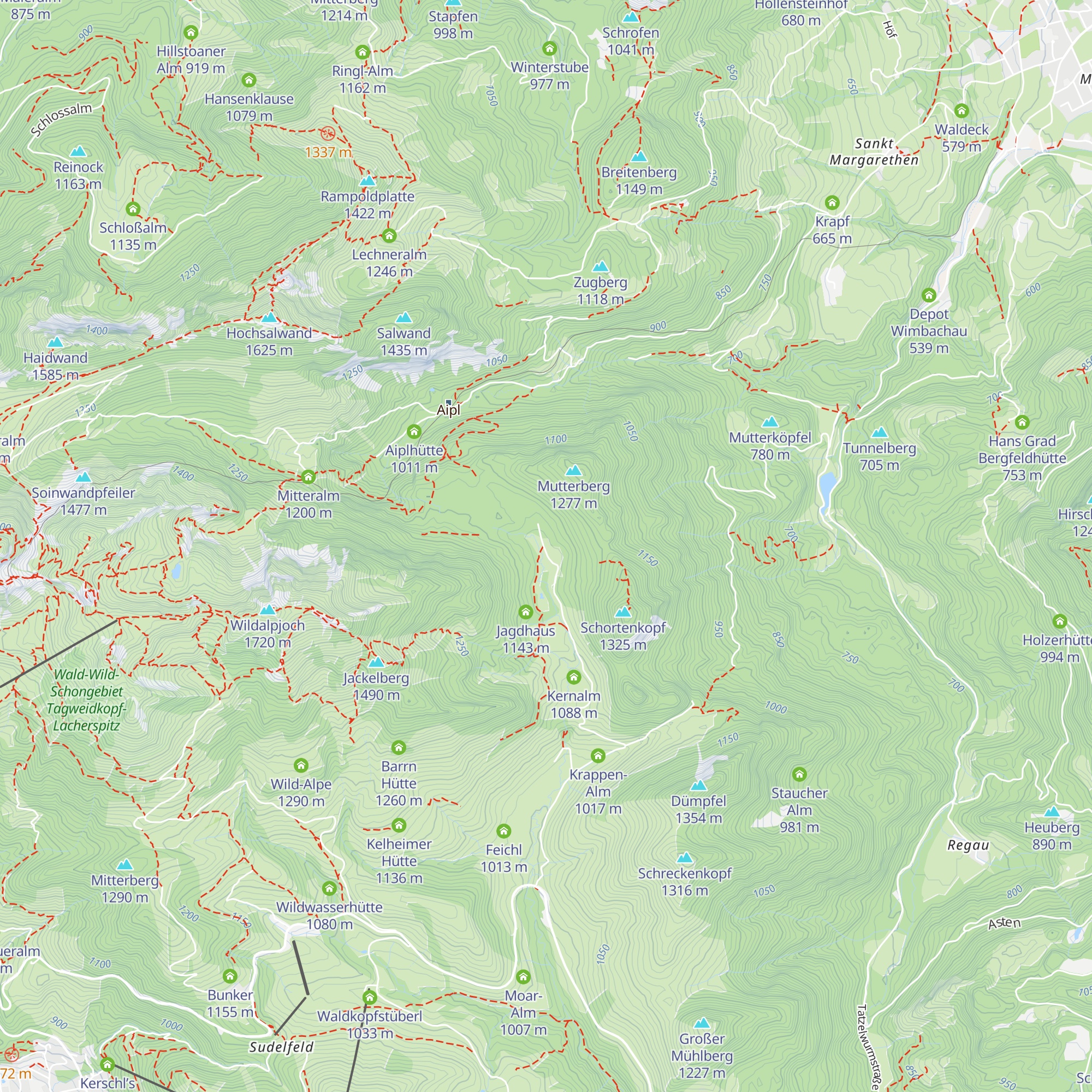 Kronberger Alm map