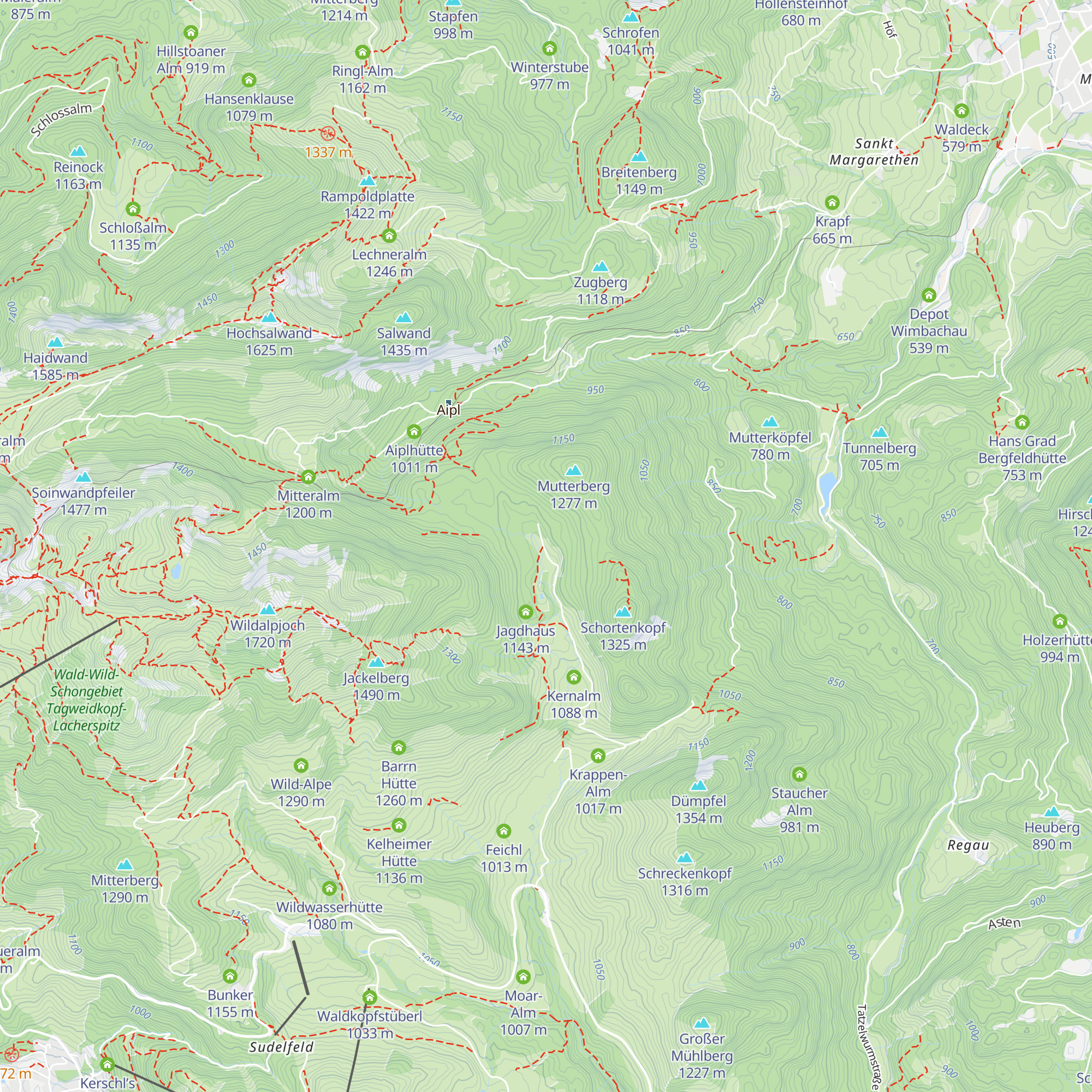 Kronberger Alm map