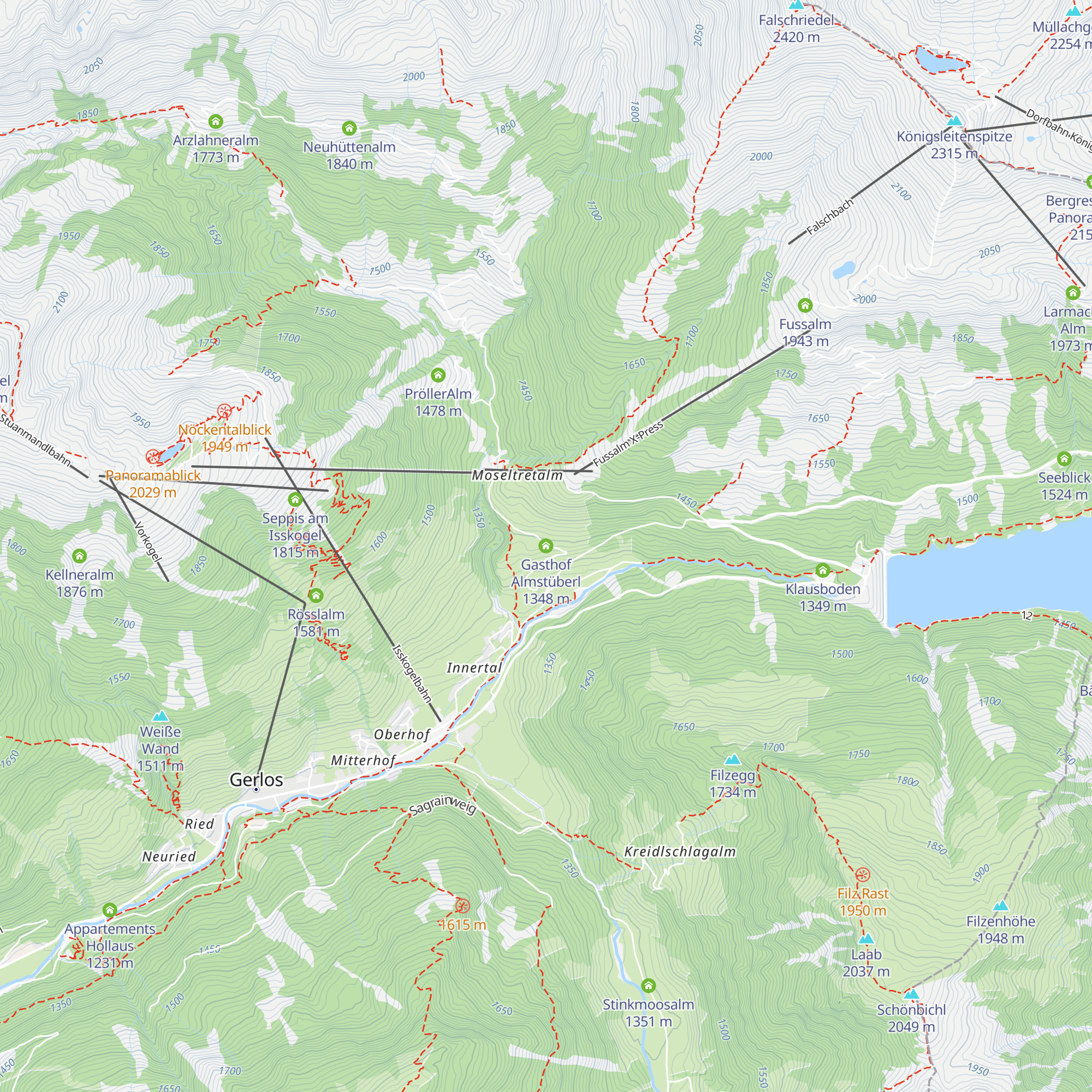 Gasthof Almstüberl map