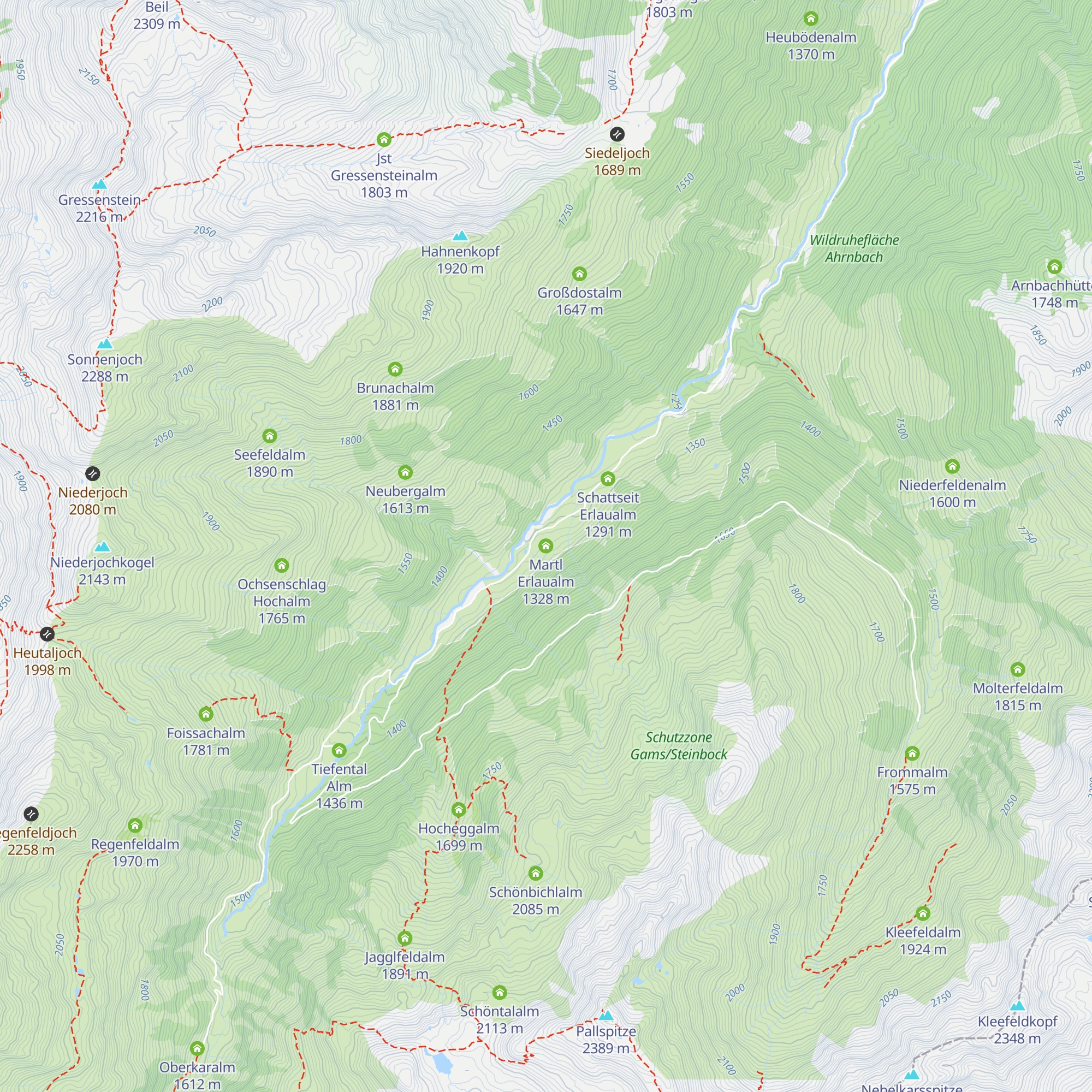 Martl Erlaualm map