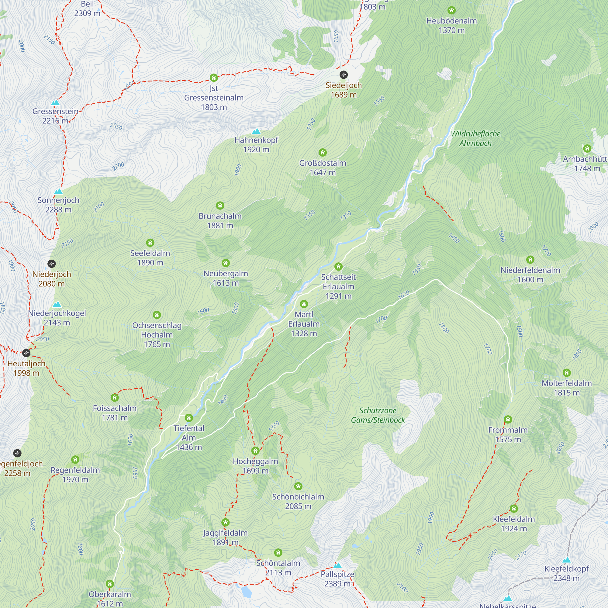 Martl Erlaualm map