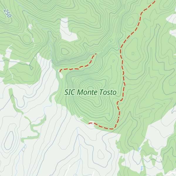 Map of Monte Tosto
