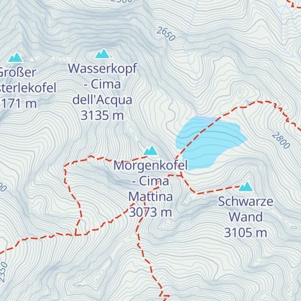 Map of Morgenkofel - Cima Mattina