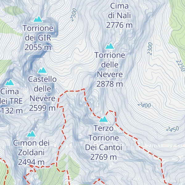 Map of Primo Torrione Dei Cantoi