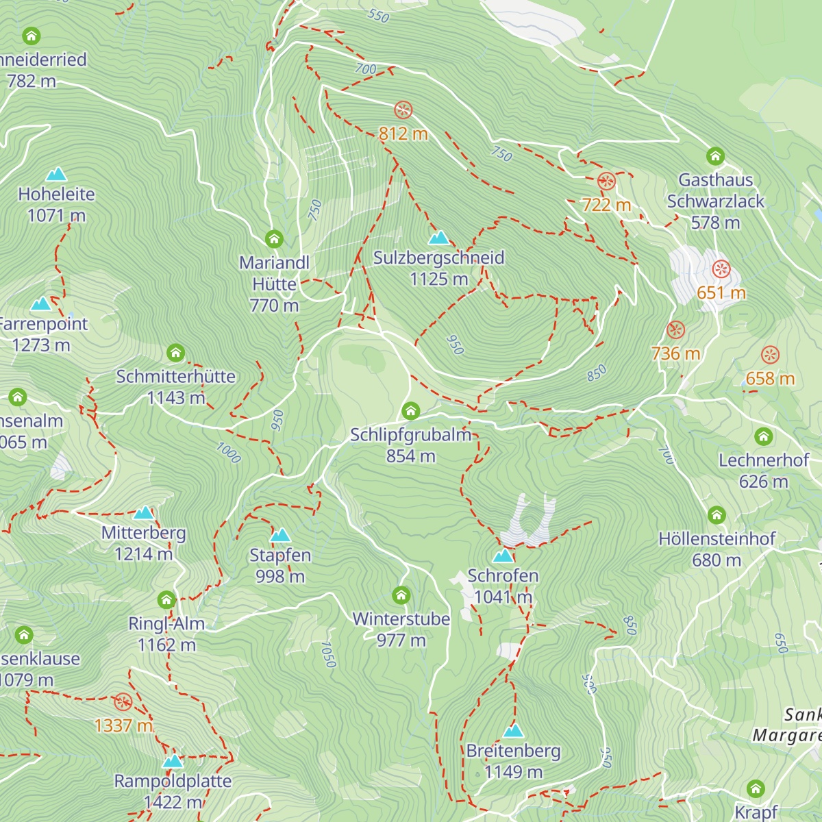 Schlipfgrubalm map