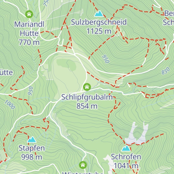 Map of Schlipfgrubalm