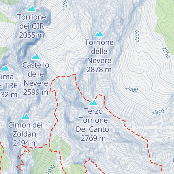 Map of Secondo Torrione Dei Cantoi