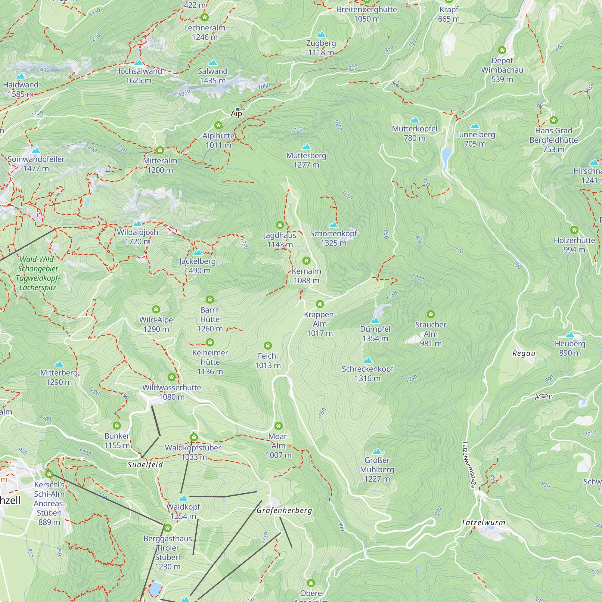 Huber-Alm map