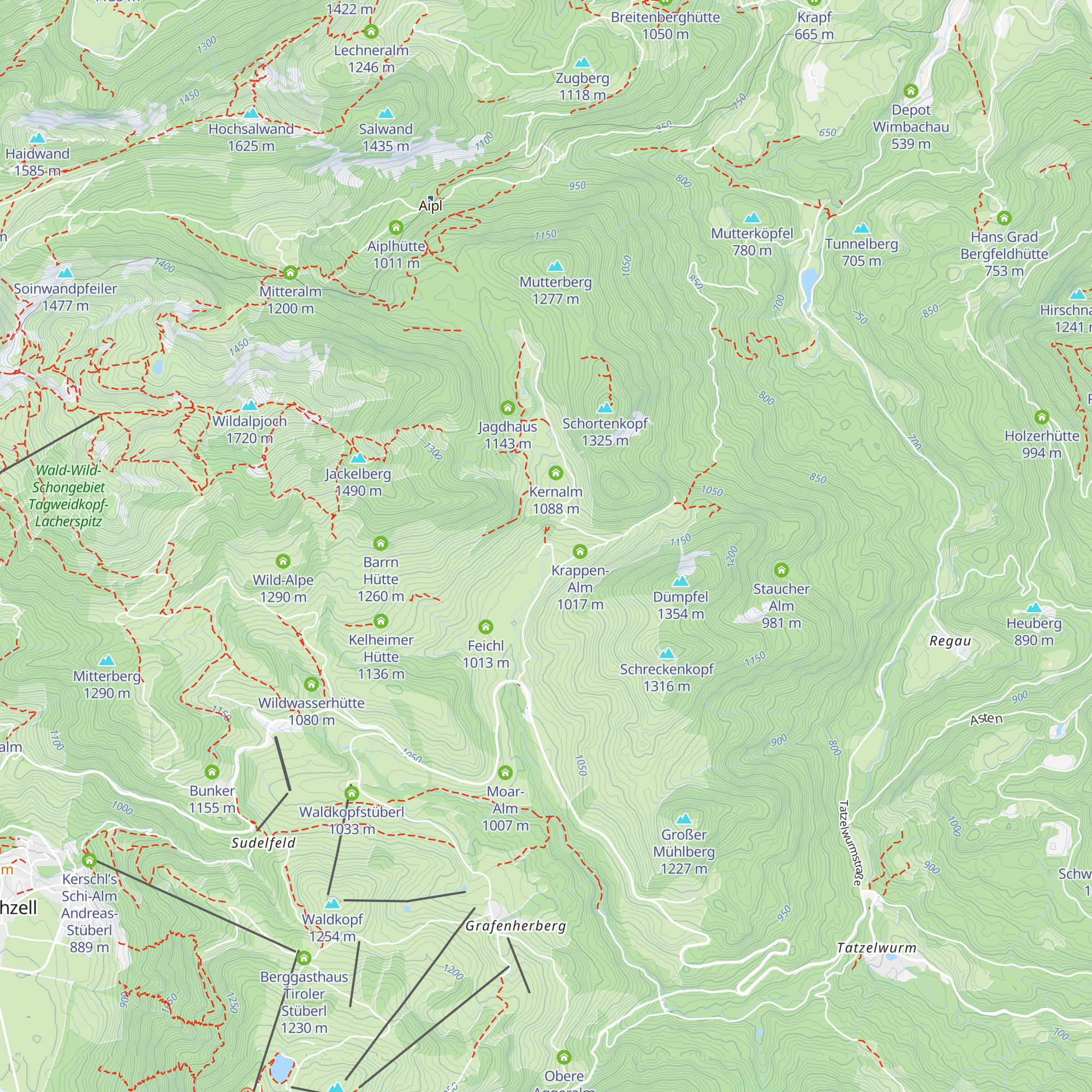 Huber-Alm map