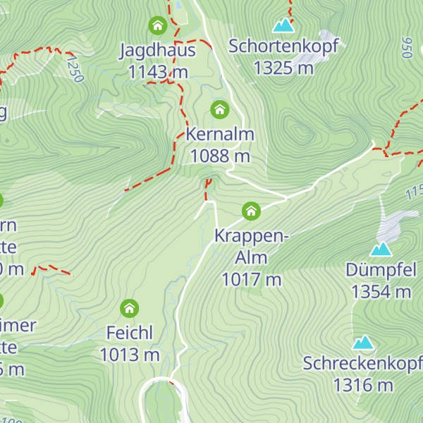 Map of Brunnthaler-Alm