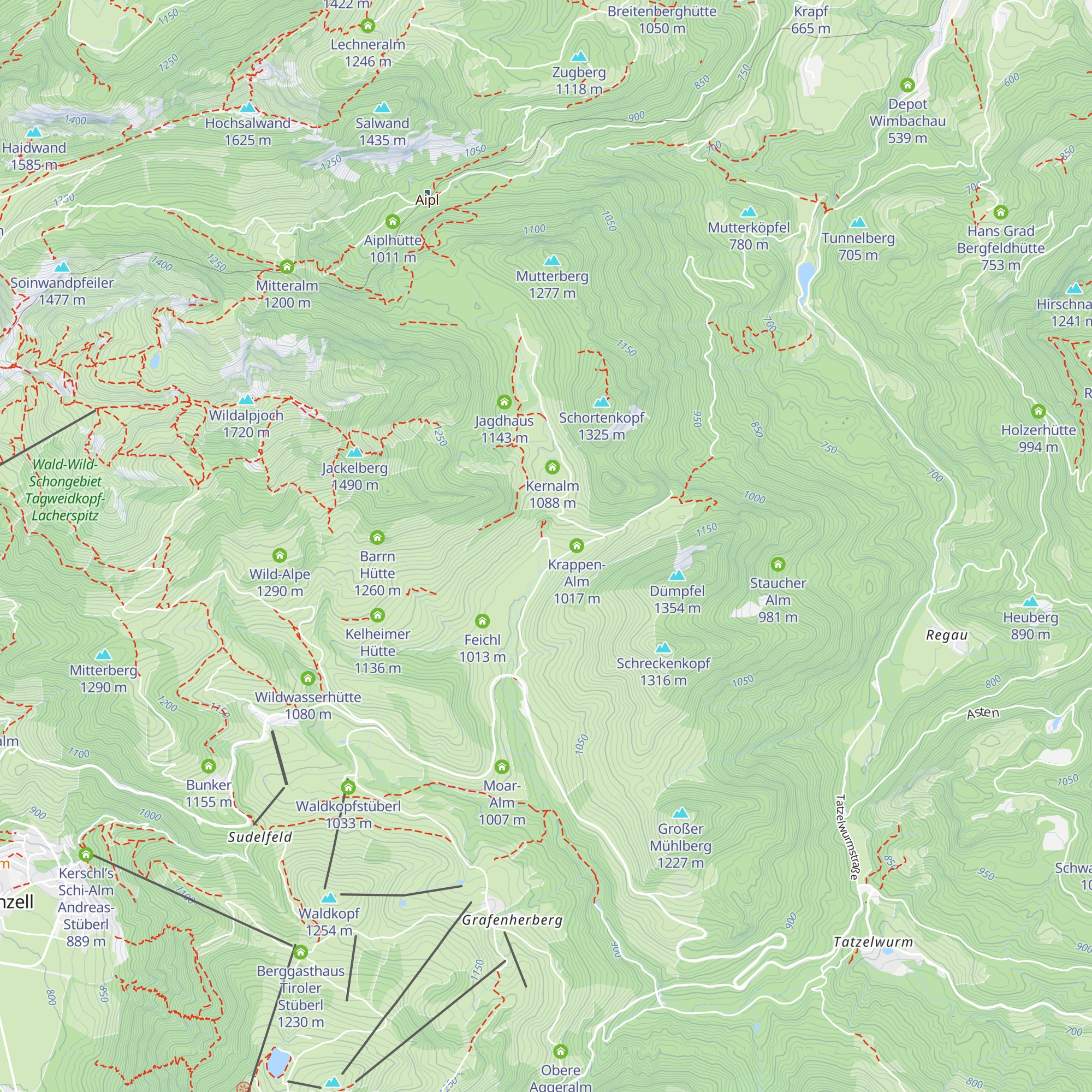 Brunnthaler-Alm map