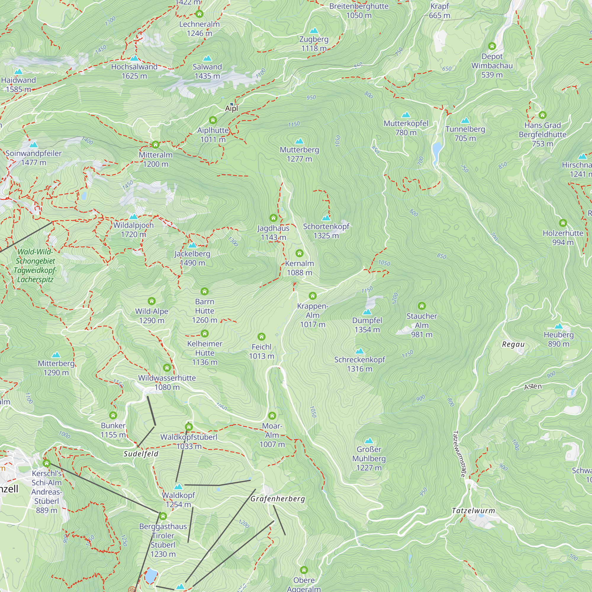 Brunnthaler-Alm map