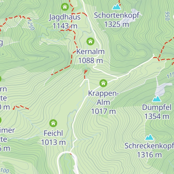 Map of Dräxl-Alm