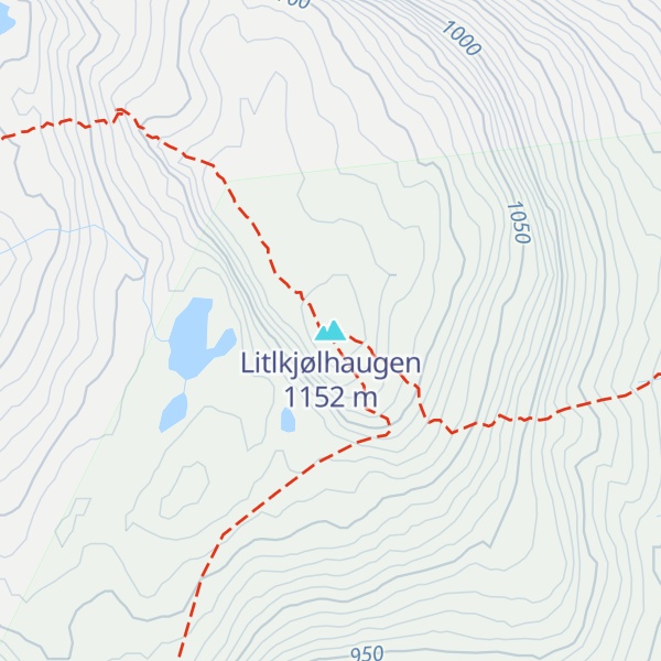 Map of Litlkjølhaugen