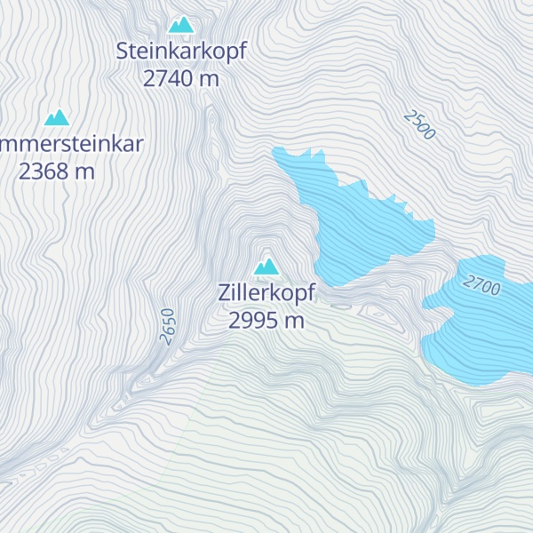 Map of Zillerkopf