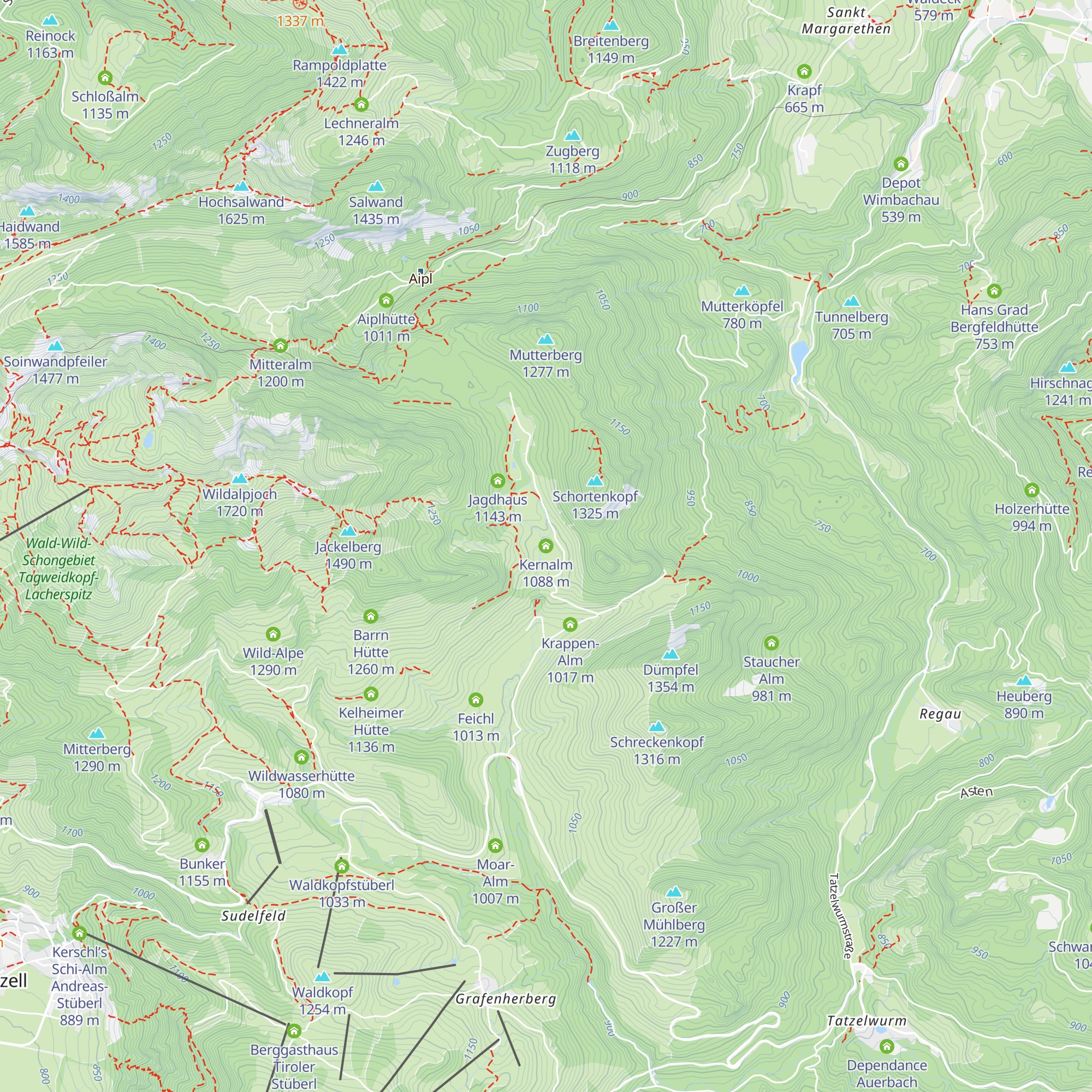 Kernalm map