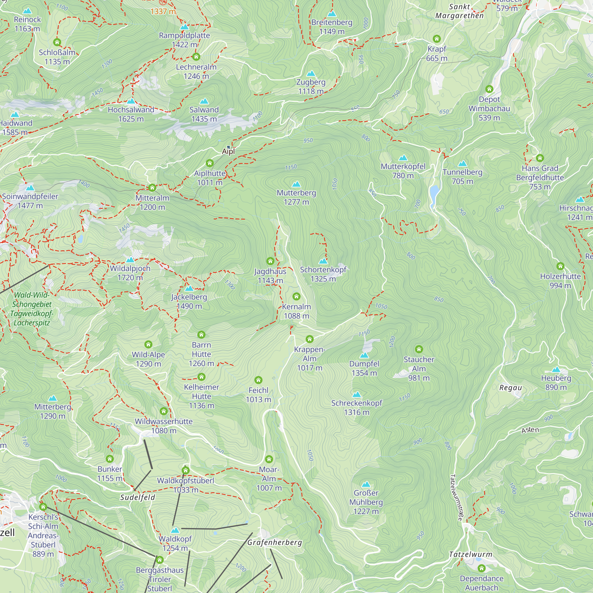 Kernalm map