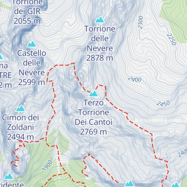 Map of Terzo Torrione Dei Cantoi