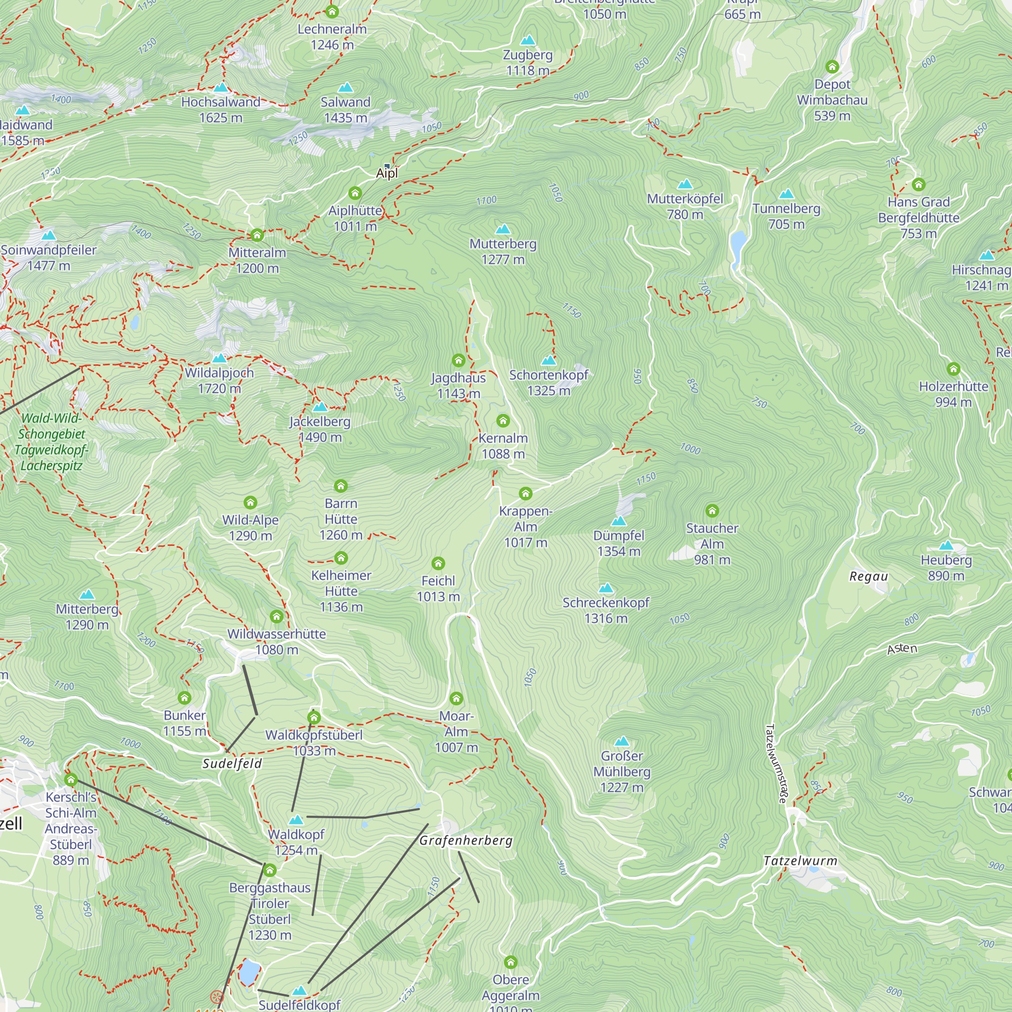 Schröcker-Hütte map