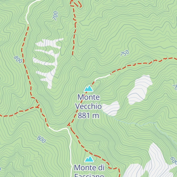 Map of Monte Vecchio