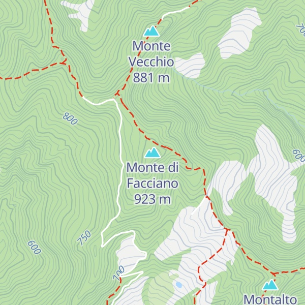 Map of Monte di Facciano
