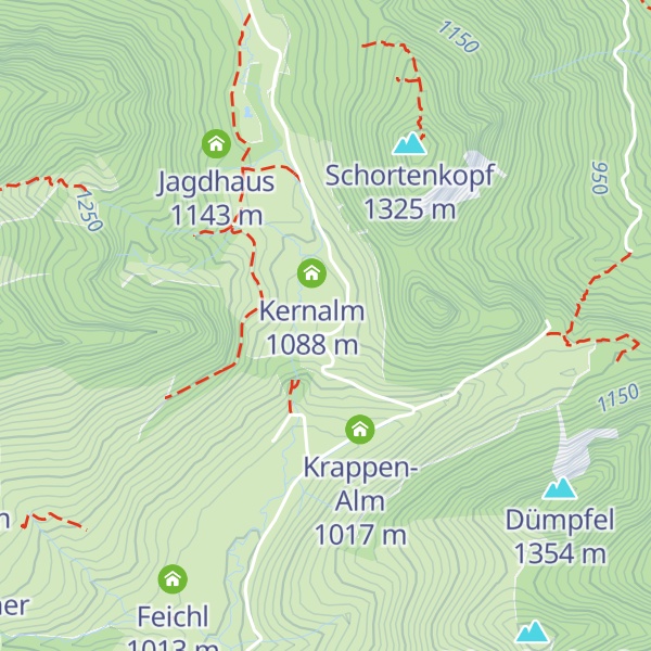 Map of Wasserburger Hütte
