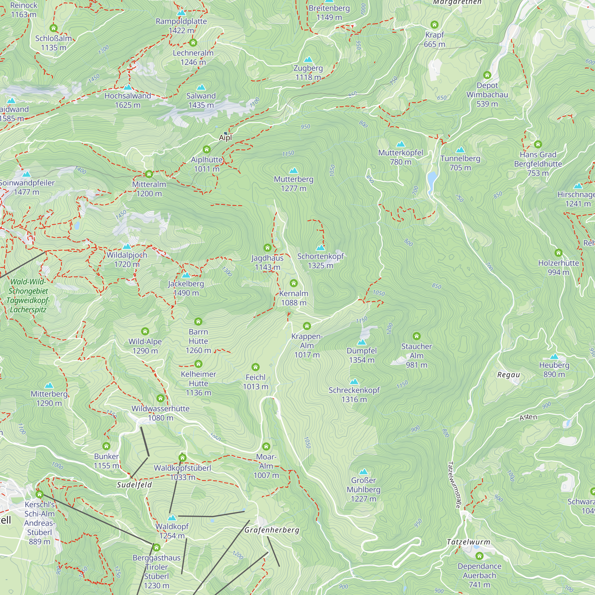 Wasserburger Hütte map