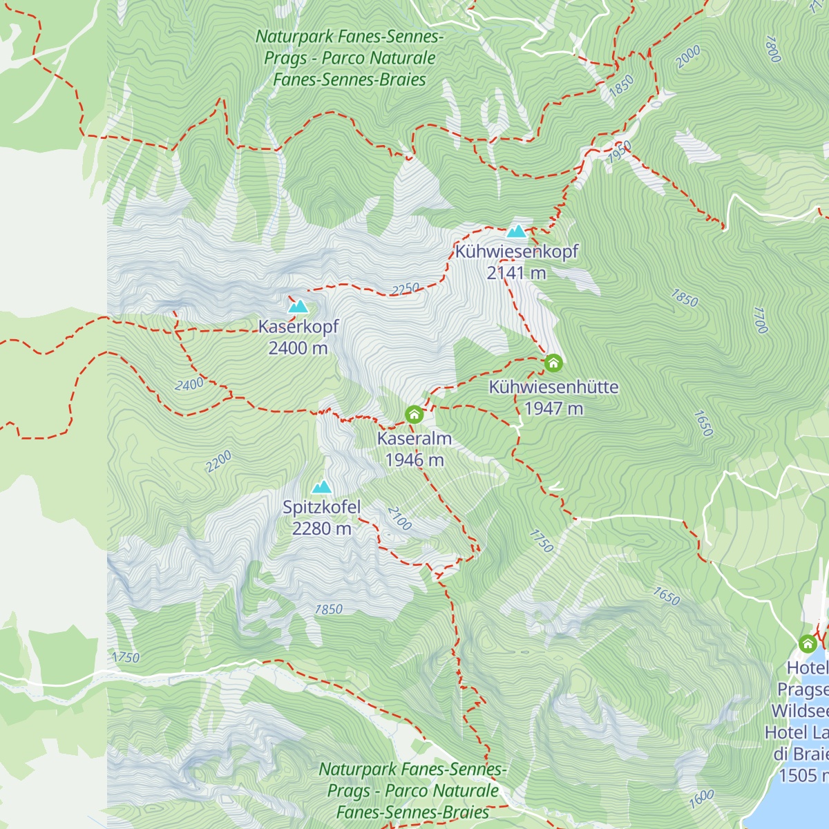 Käseralm map