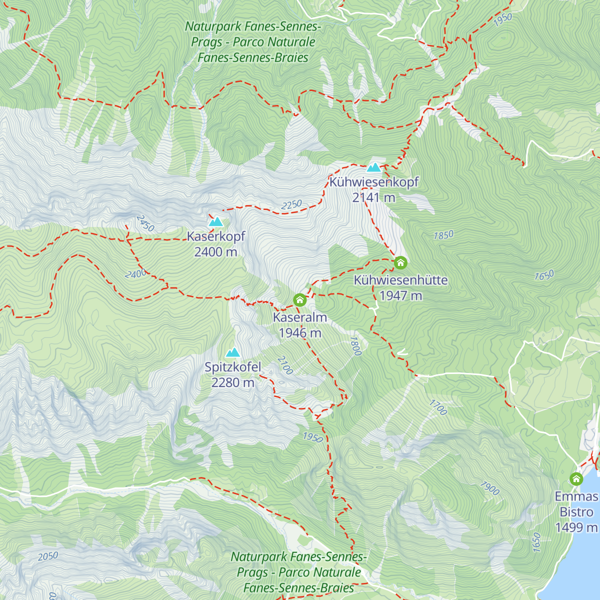 Käseralm map