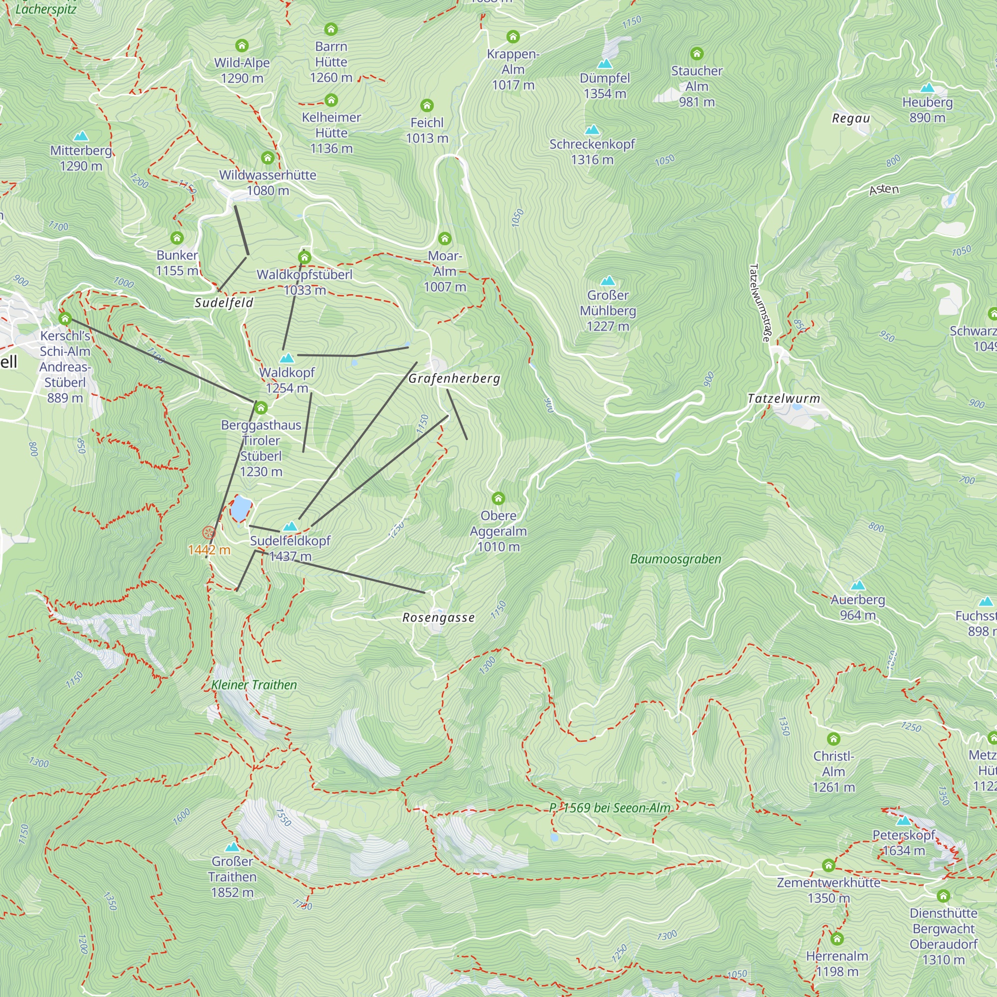 Obere Aggeralm map