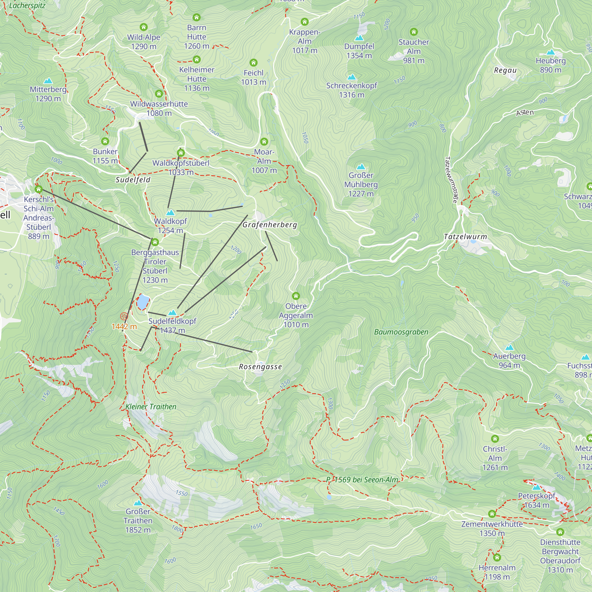 Obere Aggeralm map