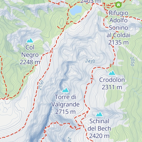 Map of Torre di Alleghe