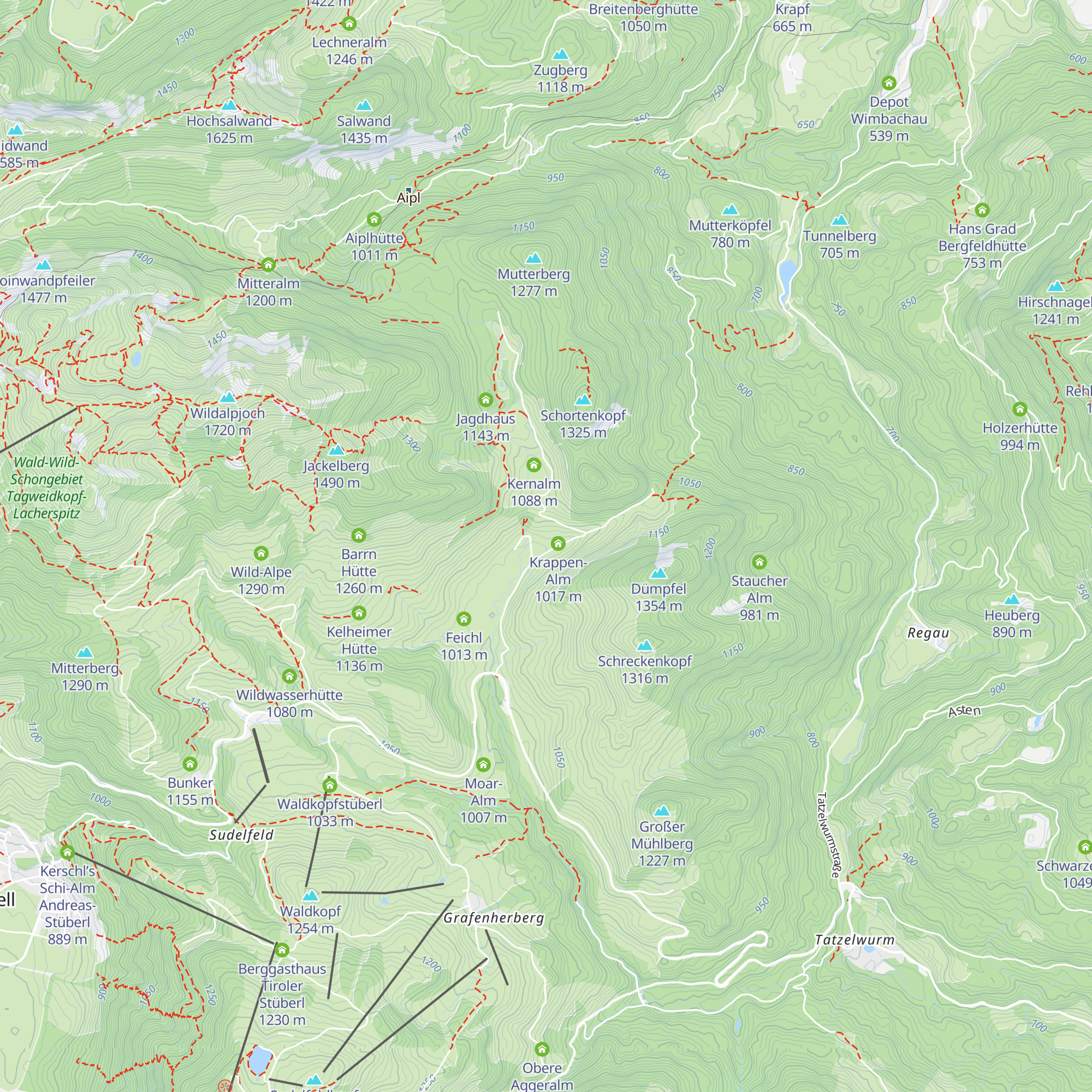 Bauernschmied-Alm map
