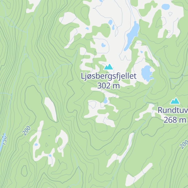 Map of Vesterfjellet